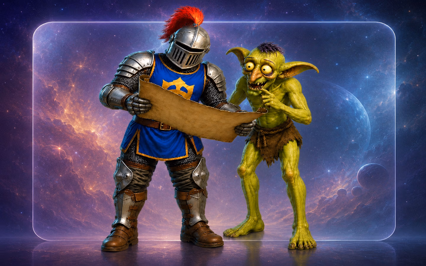UOR Mascots Reading Scroll